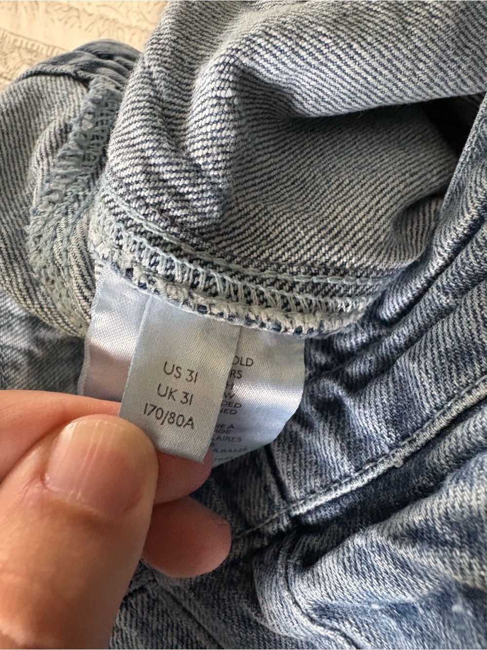 Pilcro The Wanderer Utility Jeans Size 31 Medium Wash Barrel Leg - Picture 14 of 16